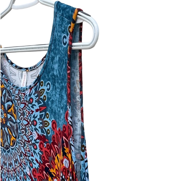 BISHUIGE Summer Casual Round Neck T-Shirt Dress Beach Cover-Up Tank Dress SZ XL - Picture 5 of 16